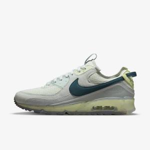 Men's Nike Air Max Terrascape 90 Trainers Grey / Light Green / Dark Turquoise Green | NK856DSV