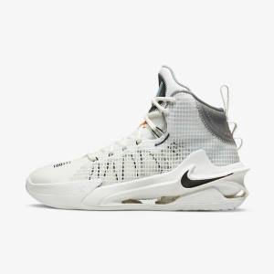 Men's Nike Air Zoom G.T. Jump Basketball Shoes White / Black / White | NK403YGO