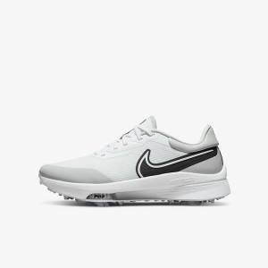 Men's Nike Air Zoom Infinity Tour NEXT% Golf Shoes White / Grey / Turquoise / Black | NK378SBH