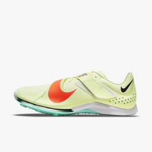 Men's Nike Air Zoom LJ Elite Athletics Jumping Spikes Running Shoes Turquoise / Orange | NK265TBS