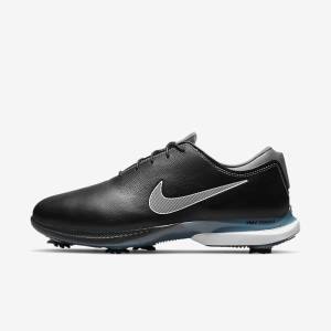 Men's Nike Air Zoom Victory Tour 2 Golf Shoes Black / Metal Blue Grey / White | NK650HBT