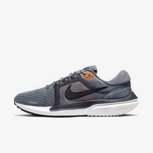 Men's Nike Air Zoom Vomero 16 Road Running Shoes Grey / Dark Grey / Black | NK548QKU