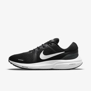 Men's Nike Air Zoom Vomero 16 Road Running Shoes Black / Dark Grey / White | NK623CJZ