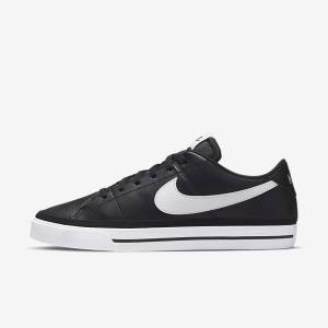 Men's Nike Court Legacy Trainers Black / White | NK167RLC