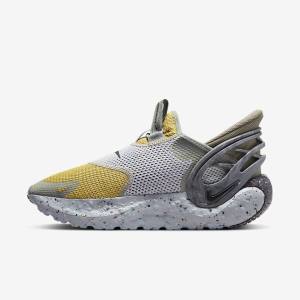 Men's Nike Glide FlyEase Trainers Yellow / Grey / Black | NK754WMC