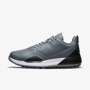 Men's Nike Jordan ADG 3 Golf Shoes Grey / Black / White | NK190MXR