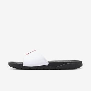 Men's Nike Jordan Break Slides Black / White / Red | NK178NKL