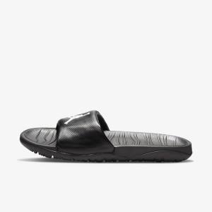 Men's Nike Jordan Break Slides Black / White | NK674BVX