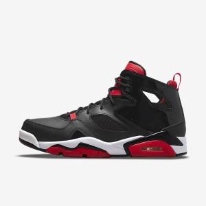 Men's Nike Jordan Flight Club 91 Jordan Shoes Black / Red / White | NK570DRP