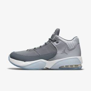 Men's Nike Jordan Max Aura 3 Jordan Shoes Grey / White / Grey | NK549DBM