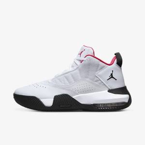 Men's Nike Jordan Stay Loyal Jordan Shoes White / Black / Pink | NK371LQF