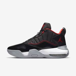 Men's Nike Jordan Stay Loyal Trainers Black / White / Grey / Red | NK259CGM