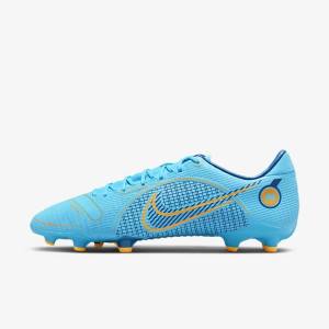 Men's Nike Mercurial Vapor 14 Academy MG Multi-Ground Football Shoes Blue / Orange | NK918BOK