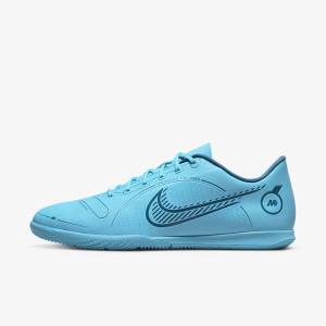 Men's Nike Mercurial Vapor 14 Club IC Indoor Court Football Shoes Blue / Orange | NK943HDJ