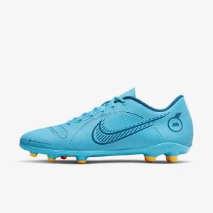 Men's Nike Mercurial Vapor 14 Club MG Multi-Ground Football Shoes Blue / Orange | NK935ITQ