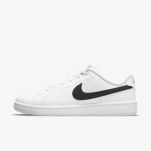 Men's Nike NikeCourt Royale 2 Next Nature Trainers White / Black | NK850HDX