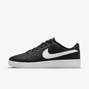 Men's Nike NikeCourt Royale 2 Next Nature Trainers Black / White | NK906TMB