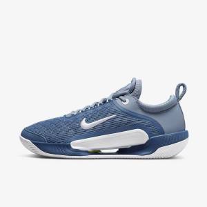 Men's Nike NikeCourt Zoom NXT Clay Court Tennis Shoes Navy / White | NK309MWP