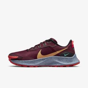 Men's Nike Pegasus Trail 3 Trail Running Shoes Black / Light Red / Brown | NK960HOP