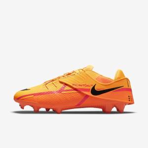 Men's Nike Phantom GT2 Academy FlyEase MG Multi-Grounds Football Shoes Orange / Light Red / Black | NK219QMB