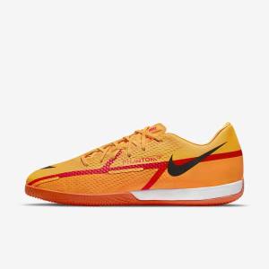 Men's Nike Phantom GT2 Academy IC Indoor-Court Football Shoes Orange / Light Red / Black | NK296CHJ