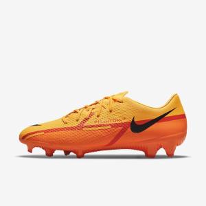 Men's Nike Phantom GT2 Academy MG Multi-Ground Football Shoes Orange / Light Red / Black | NK174GTJ