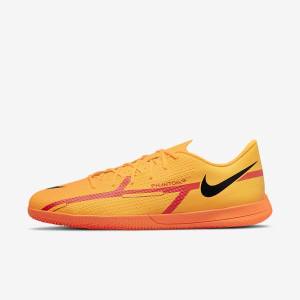 Men's Nike Phantom GT2 Club IC Indoor Court Football Shoes Orange / Light Red / Black | NK603AET