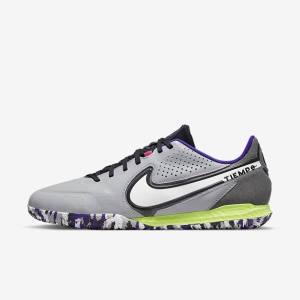 Men's Nike React Tiempo Legend 9 Pro IC Indoor-Court Football Shoes Light Grey / White | NK437XTD