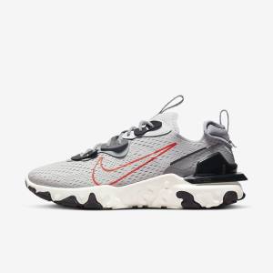 Men's Nike React Vision Trainers Grey / Light Grey / Orange | NK831HLU