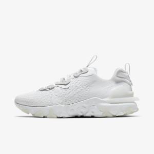 Men's Nike React Vision Trainers White / Light Grey / Light Grey | NK386QSY