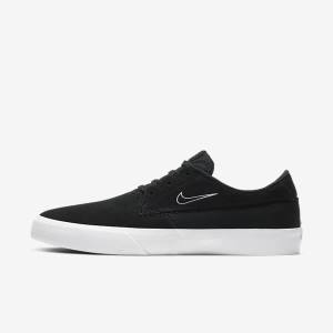 Men's Nike SB Shane Trainers Black / White | NK560UKM