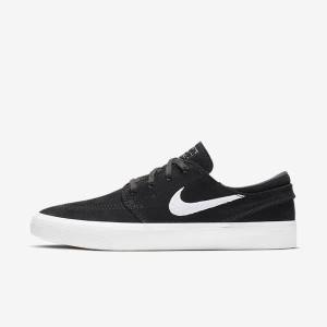 Men's Nike SB Zoom Stefan Janoski RM Trainers Black / Grey / Light Brown / White | NK891JDL