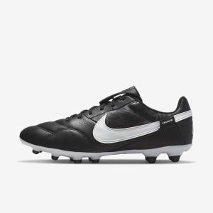 Men's Nike The Premier 3 FG Firm-Grounds Football Shoes Black / White | NK849TDP