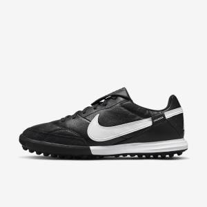 Men's Nike The Premier 3 TF Artificial-Turf Football Shoes Black / White | NK374VUL