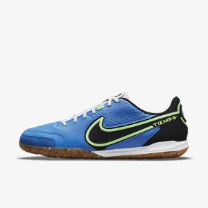 Men's Nike Tiempo Legend 9 Academy IC Indoor-Court Football Shoes Light Blue / Light Green / Brown / Black | NK546FWL