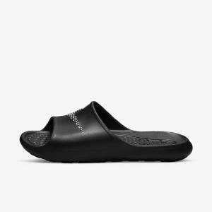 Men's Nike Victori One Shower Slides Black / White | NK634MIJ