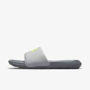 Men's Nike Victori One Slides Grey | NK324QGC