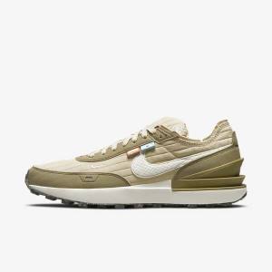 Men's Nike Waffle One Premium Trainers Brown / Black | NK169RCQ