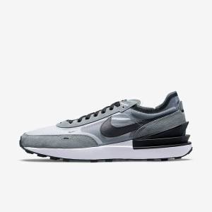 Men's Nike Waffle One SE Trainers Grey / White / Grey / Black | NK673YSL