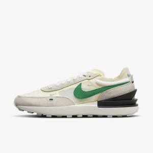 Men's Nike Waffle One Trainers White / Black | NK923HAJ