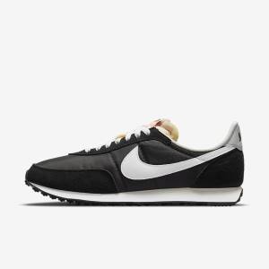 Men's Nike Waffle Trainer 2 Trainers Black / Orange / White | NK501OUS