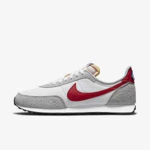 Men's Nike Waffle Trainer 2 Trainers White / Light Grey / Royal / Red | NK764SKZ