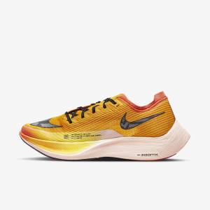 Men's Nike ZoomX Vaporfly NEXT% 2 Ekiden Road Racing Running Shoes White / Black / Black | NK061OVT