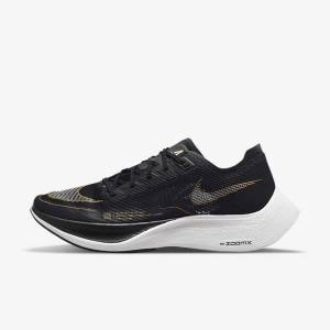 Men's Nike ZoomX Vaporfly Next% 2 Road Racing Running Shoes White / Turquoise / Black / Pink | NK082BNY