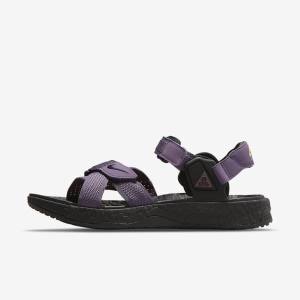 Women's Nike ACG Air Deschutz Sandals Black | NK413ZQR