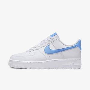 Women's Nike Air Force 1 07 Next Nature Trainers White / Metal Silver / Blue | NK034GYW