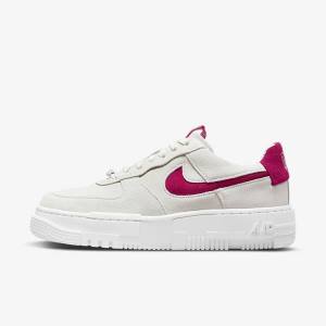 Women's Nike Air Force 1 Pixel Trainers White | NK263KNI