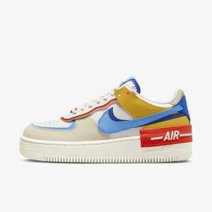 Women's Nike Air Force 1 Shadow Trainers Royal / Orange / Blue | NK645QKT