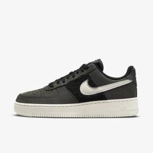 Women's Nike Air Force 1 Trainers Black / Light Beige | NK016FVK