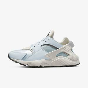 Women's Nike Air Huarache Trainers Black / White | NK976OQV